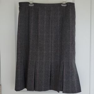plaid pleated skirt